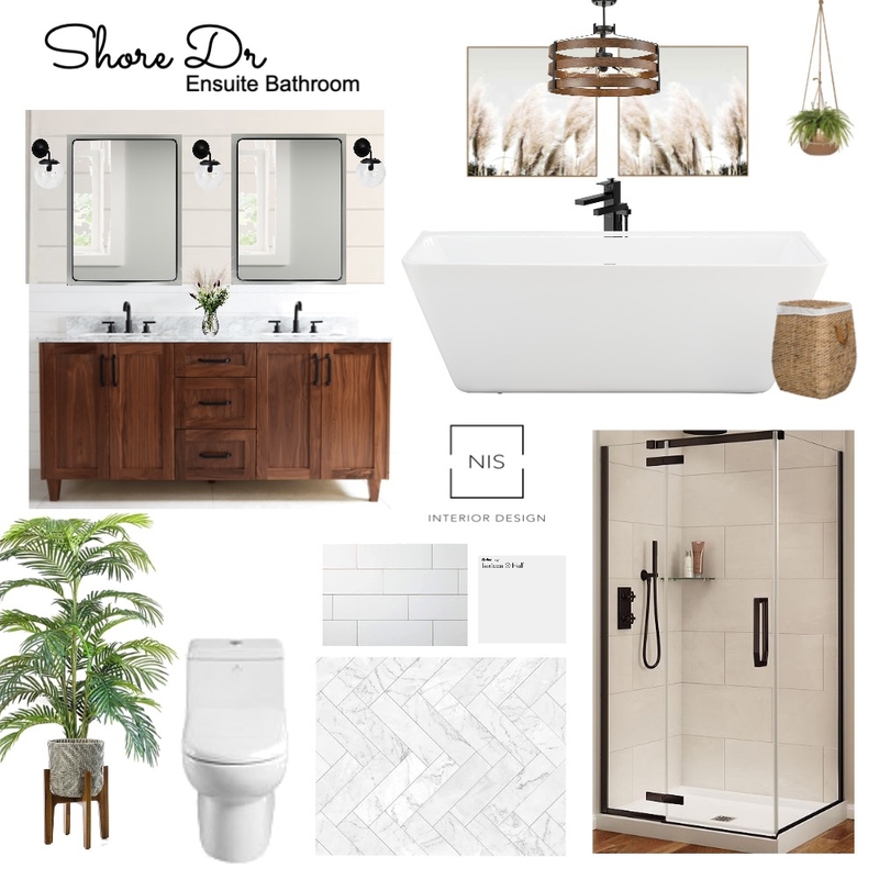 Shore Dr Ensuite Bathroom (option A) Mood Board by Nis Interiors on Style Sourcebook