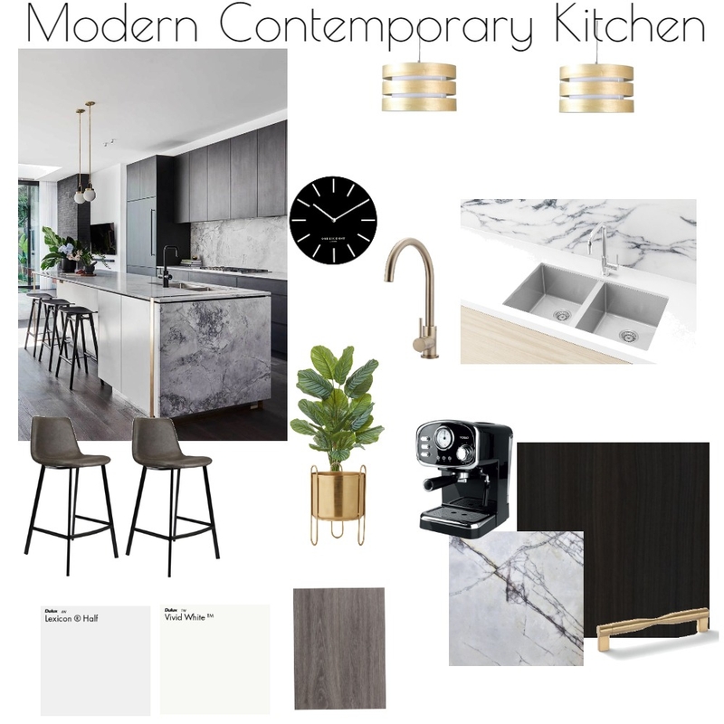 Modern Contemporary Kitchen Interior Design Mood Board by Tyisha ...