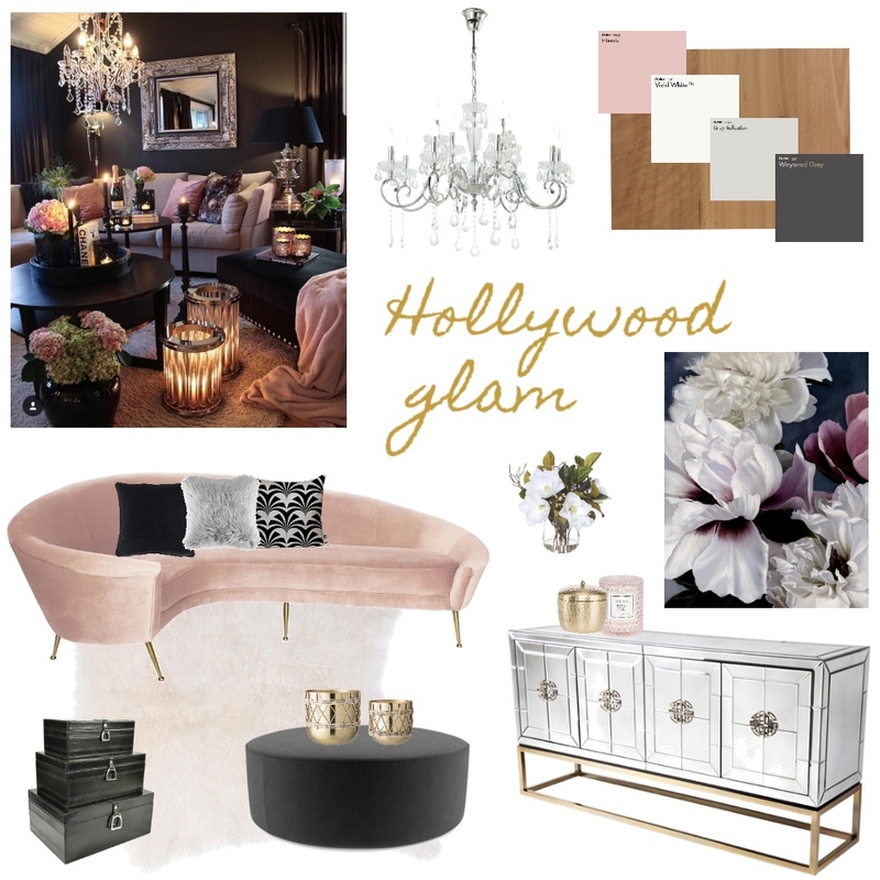 Hollywood glam Mood Board by WilgaInteriors on Style Sourcebook