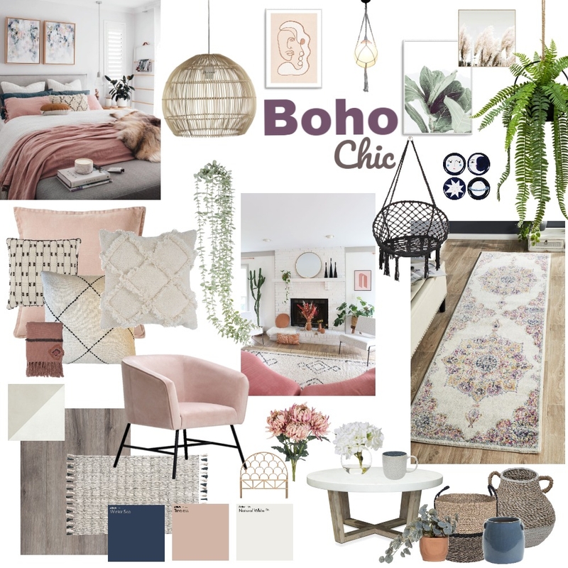 Boho Chic Mood Board Mood Board by m.mulford on Style Sourcebook