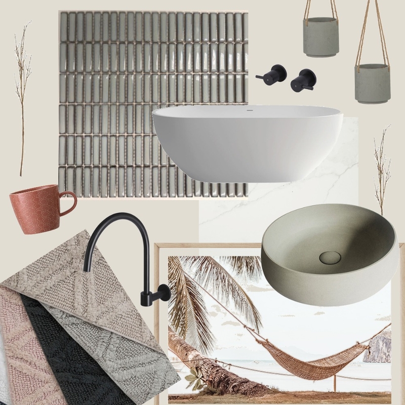 Green Bathroom Mood Board by nikijc on Style Sourcebook