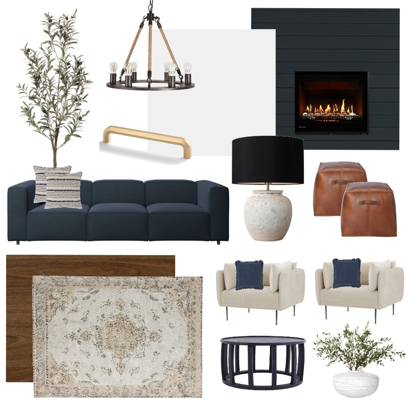 California Cool Fireplace room Mood Board by limonclean on Style Sourcebook