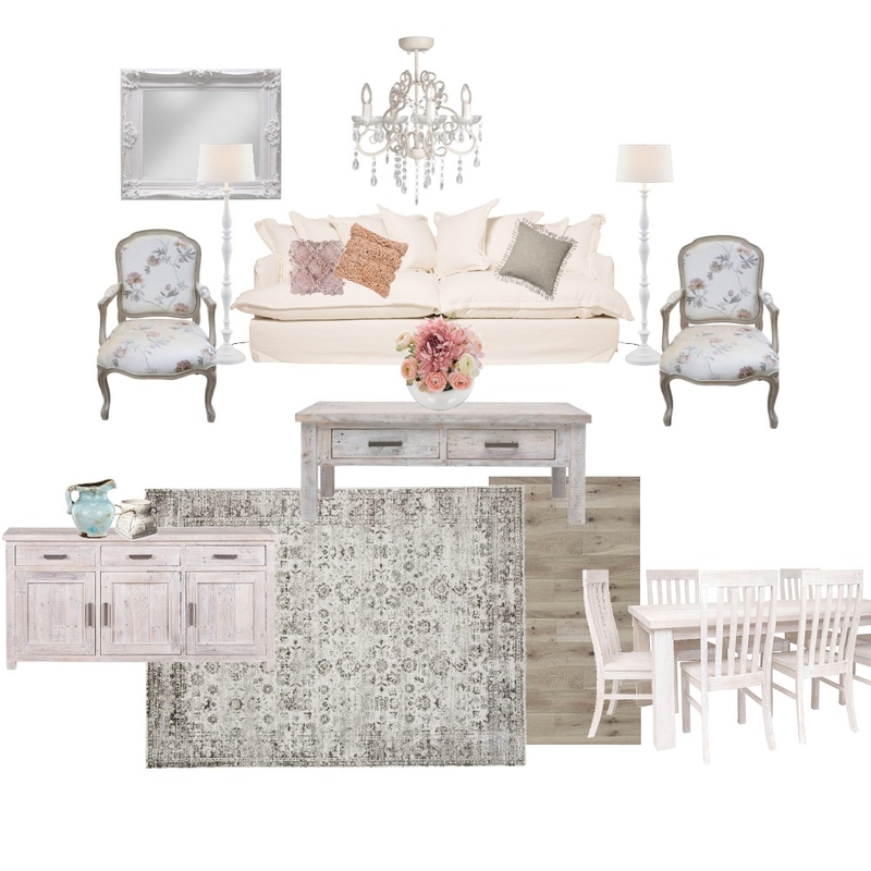 Shabby Chic Mood Board by Carly Hughes on Style Sourcebook