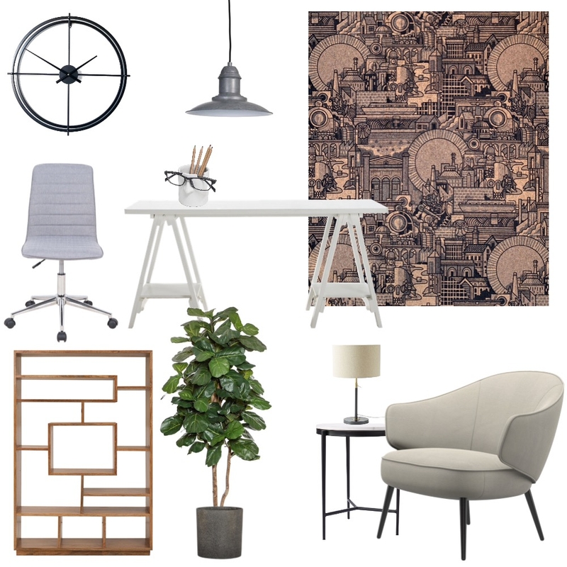 Home office Mood Board by Cinnamon Space Designs on Style Sourcebook