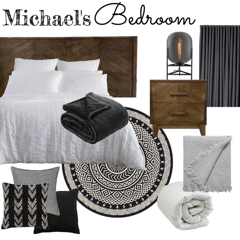 Michael's Bedroom Mood Board by Nichole on Style Sourcebook