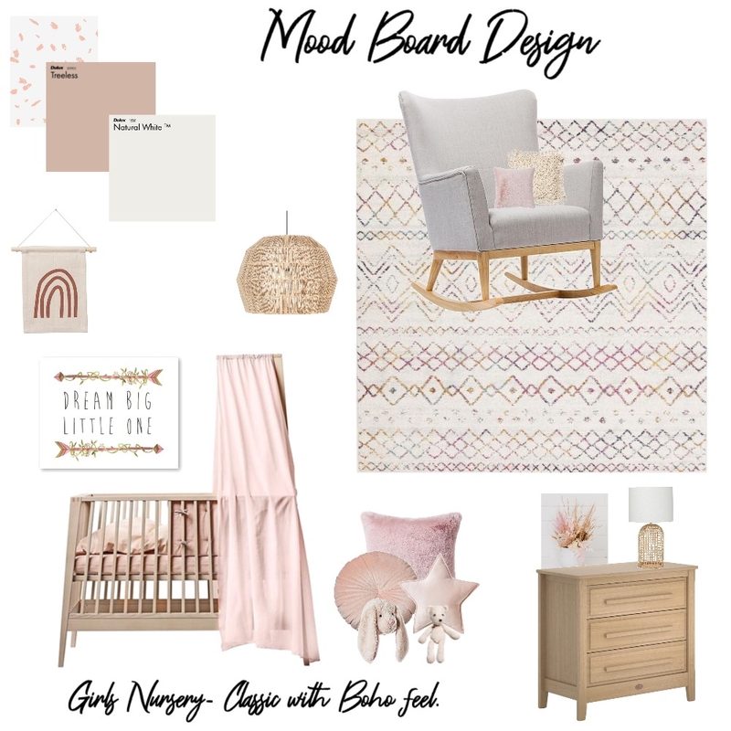 Nursery Moodboard Mood Board by Amanda Lee Interiors on Style Sourcebook
