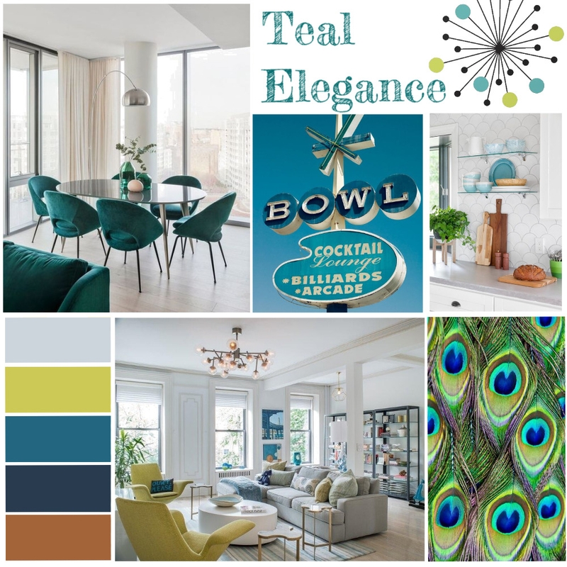 Teal Elegance Mood Board by ValerieHormes on Style Sourcebook