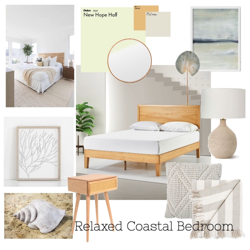 Relaxed Coastal Bedroom Mood Board by Annemarie de Vries on Style Sourcebook