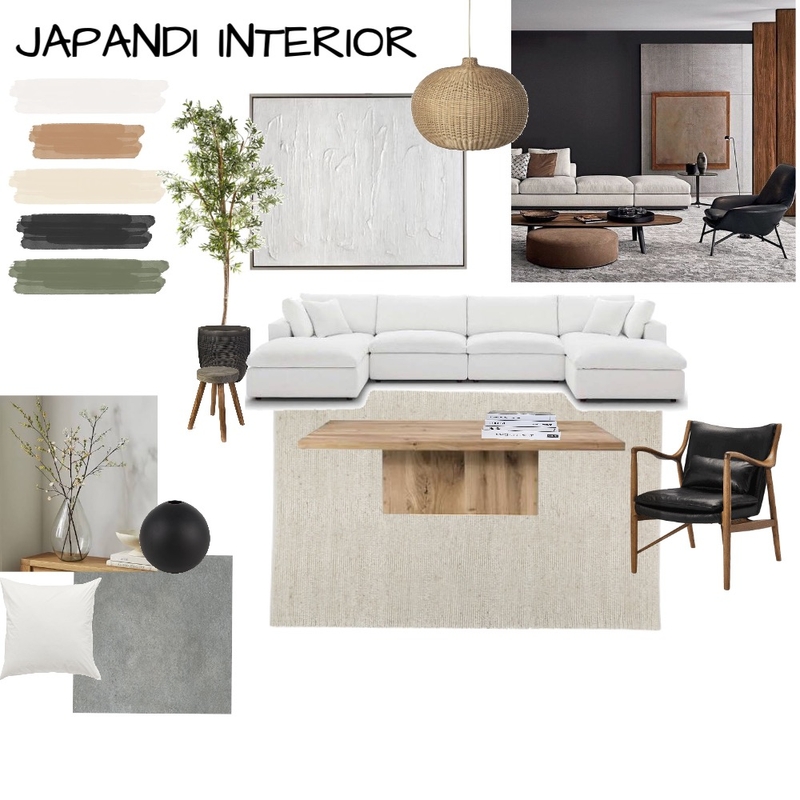 Japandi Mood Board by Ameera Ideis on Style Sourcebook