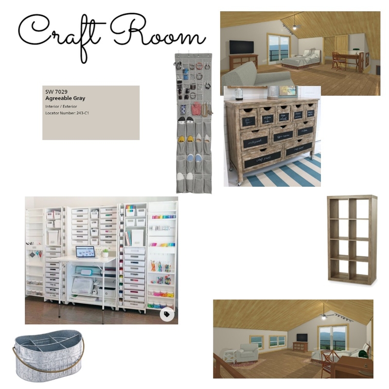 Craft Room Mood Board by Repurposed Interiors on Style Sourcebook