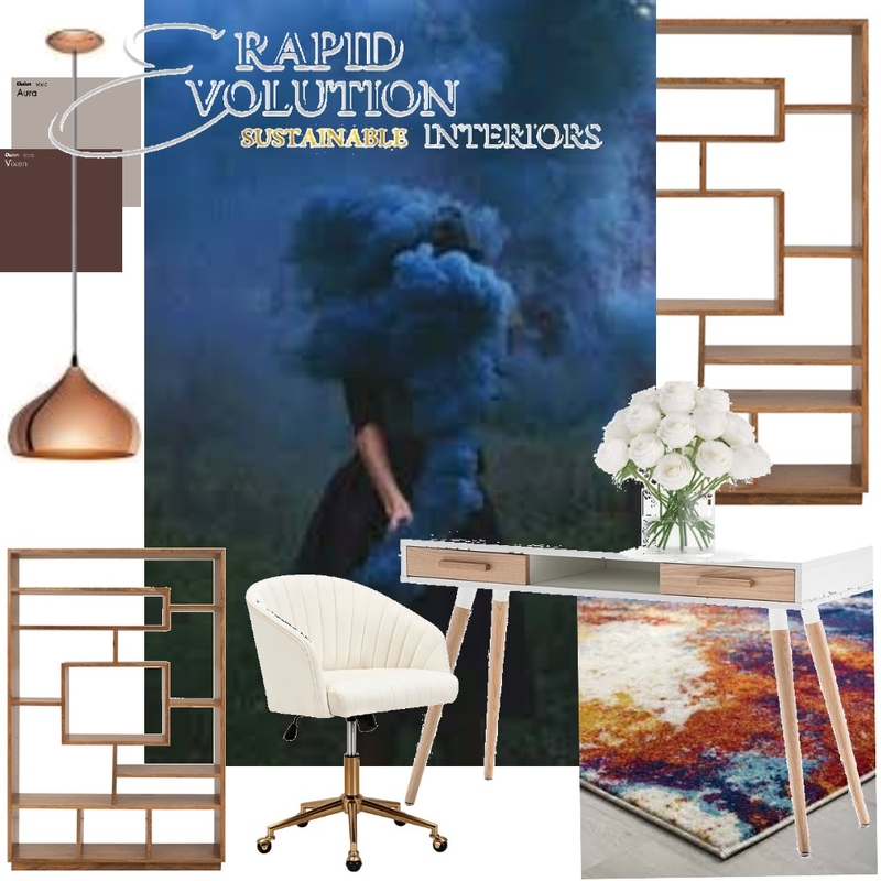 Romantic Home Office Mood Board by Rapid Evolution Interiors on Style Sourcebook
