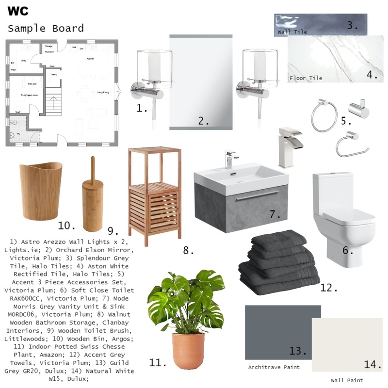 WC Sample Board Mood Board by LisaHarrington on Style Sourcebook