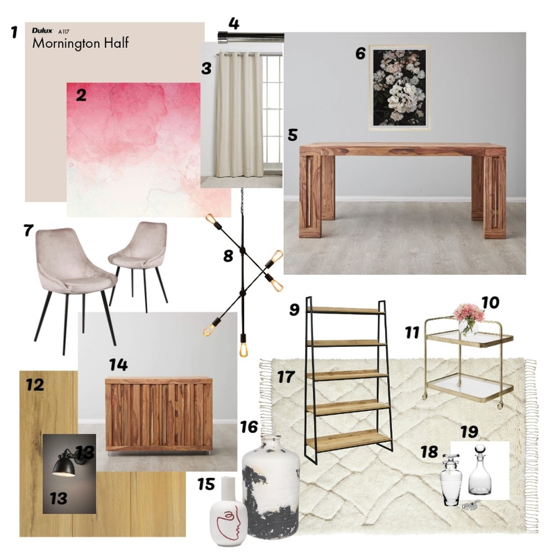 Modern Dining Room // Brief 9 Mood Board by Lauren Thompson on Style Sourcebook