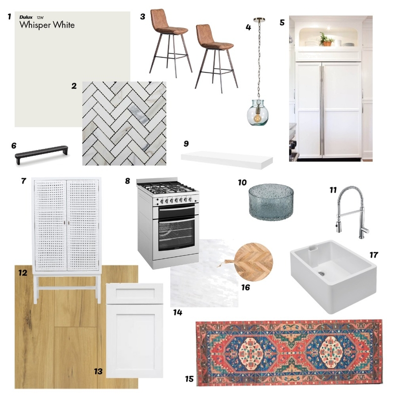 Clean & Airy Kitchen // Brief 9 Mood Board by Lauren Thompson on Style Sourcebook