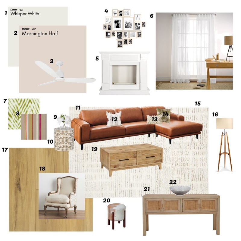 Fresh & Inviting Living Room // Brief 9 Mood Board by Lauren Thompson on Style Sourcebook