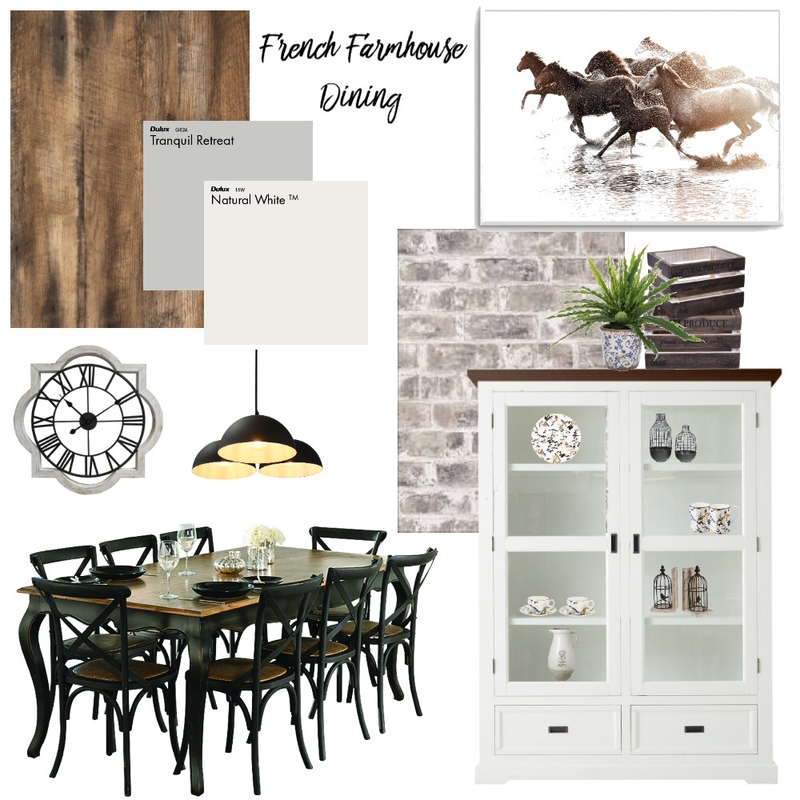 French Farmhouse Dining Mood Board by CBMole on Style Sourcebook