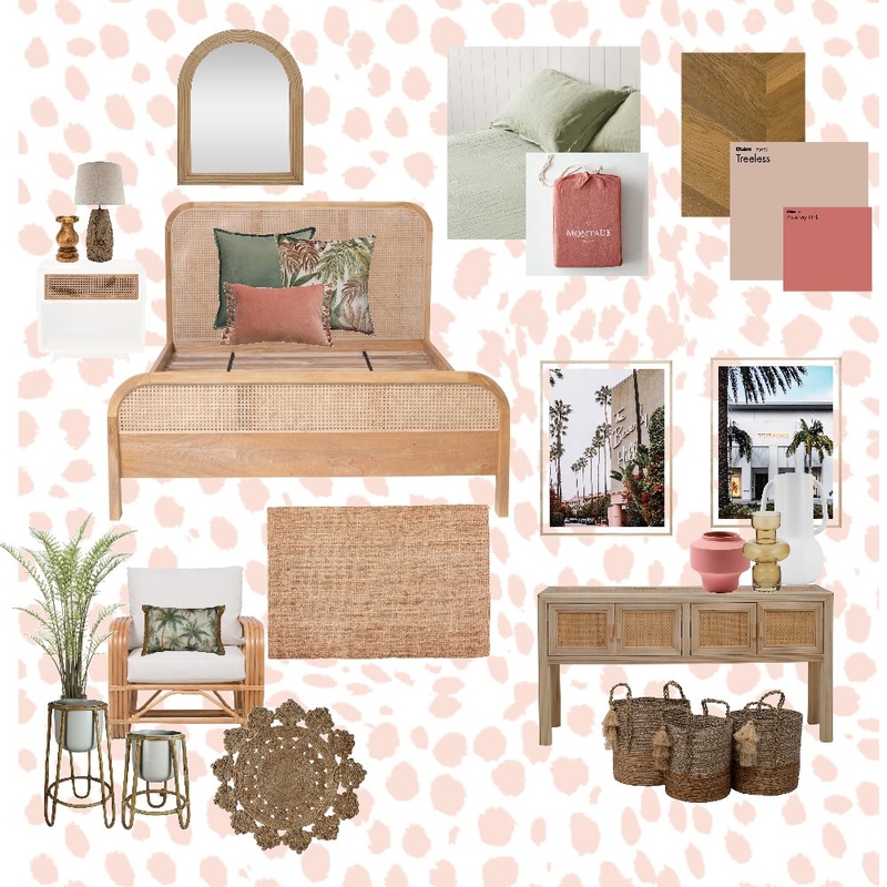 Peachy Pink bedroom Mood Board by Katherine Eldred on Style Sourcebook