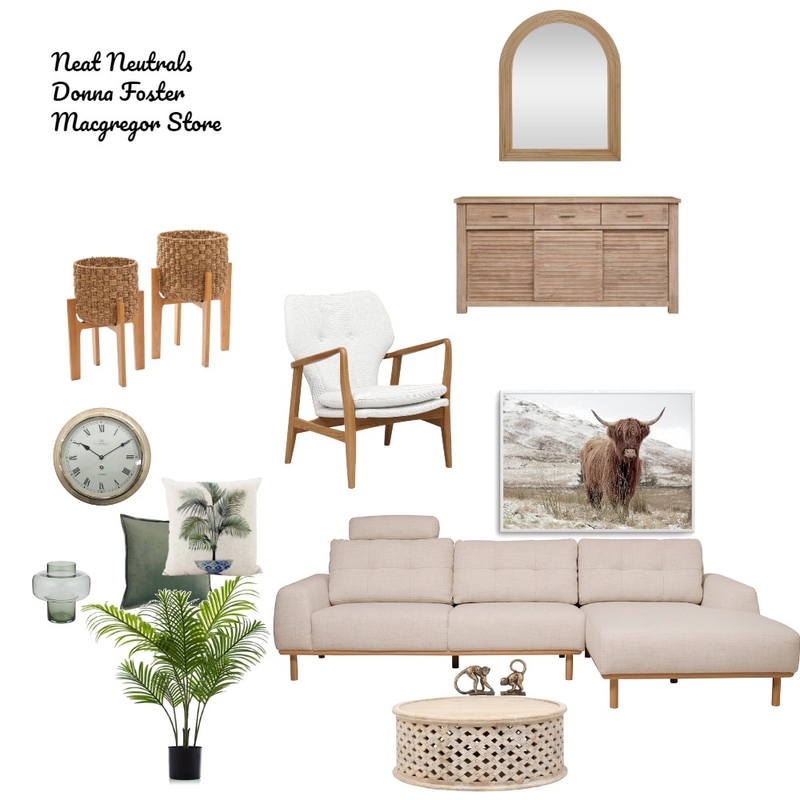 Neat Neutrals by Donna Foster Mood Board by Oz Design Macgregor Store on Style Sourcebook