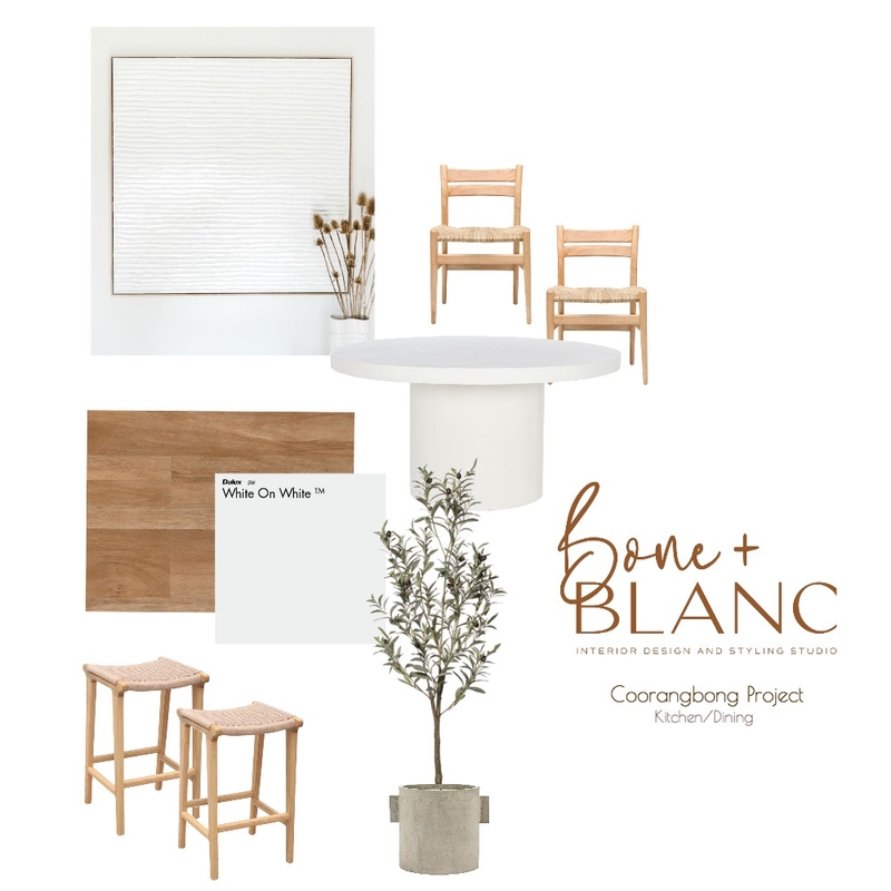 Coorangbong Project - Kitchen/Dining Mood Board by bone + blanc interior design studio on Style Sourcebook
