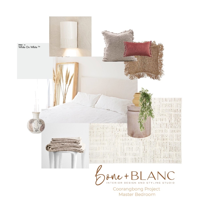 Coorangbong Master Bedroom Mood Board by bone + blanc interior design studio on Style Sourcebook