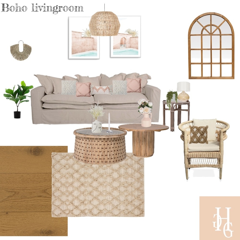 Boho livingroom Mood Board by GalGutermaqn on Style Sourcebook