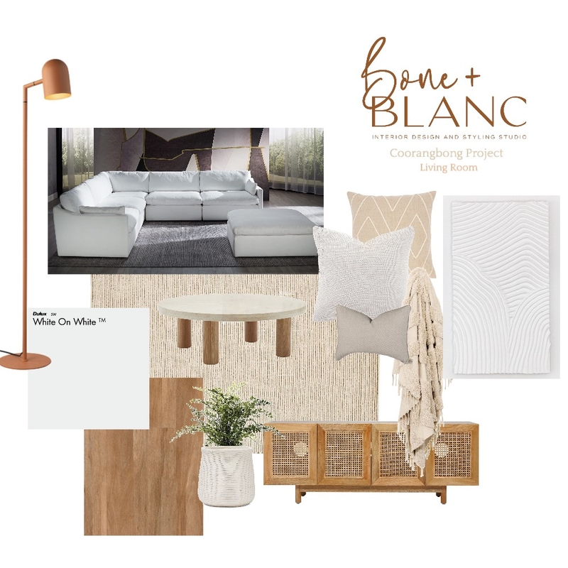 Coorangbong Living Room Mood Board by bone + blanc interior design studio on Style Sourcebook