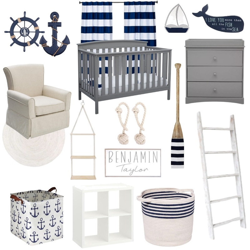 CJ's Nautical Nursery Theme Mood Board by Chellz23 on Style Sourcebook