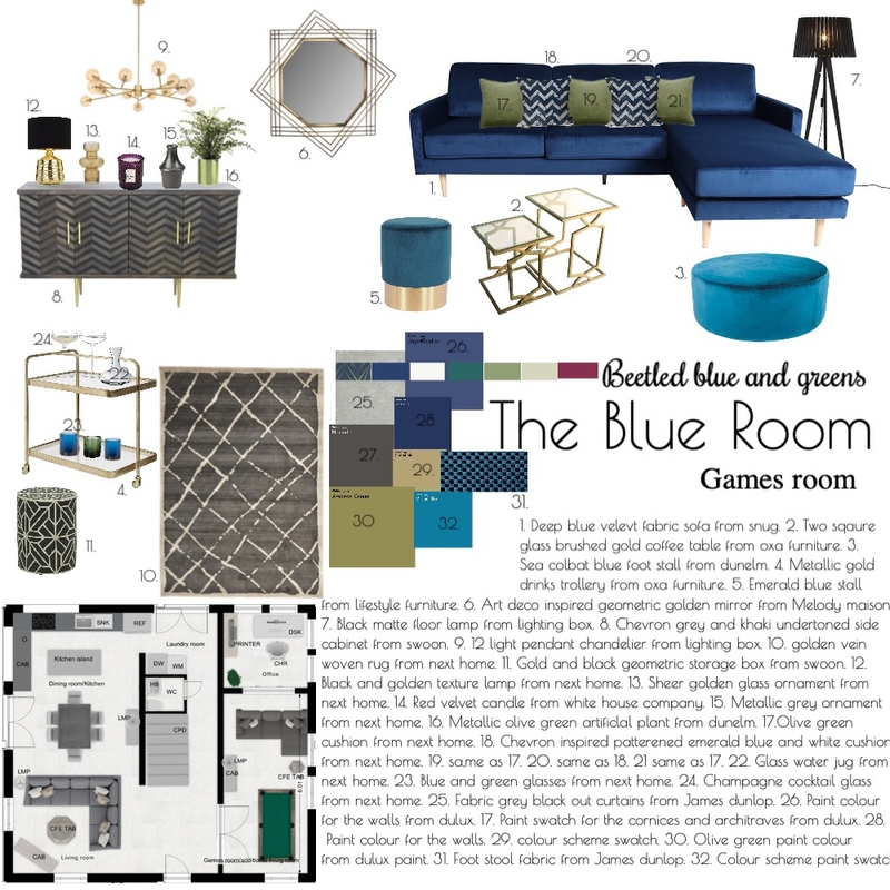 The blue room Mood Board by Rosieevans on Style Sourcebook