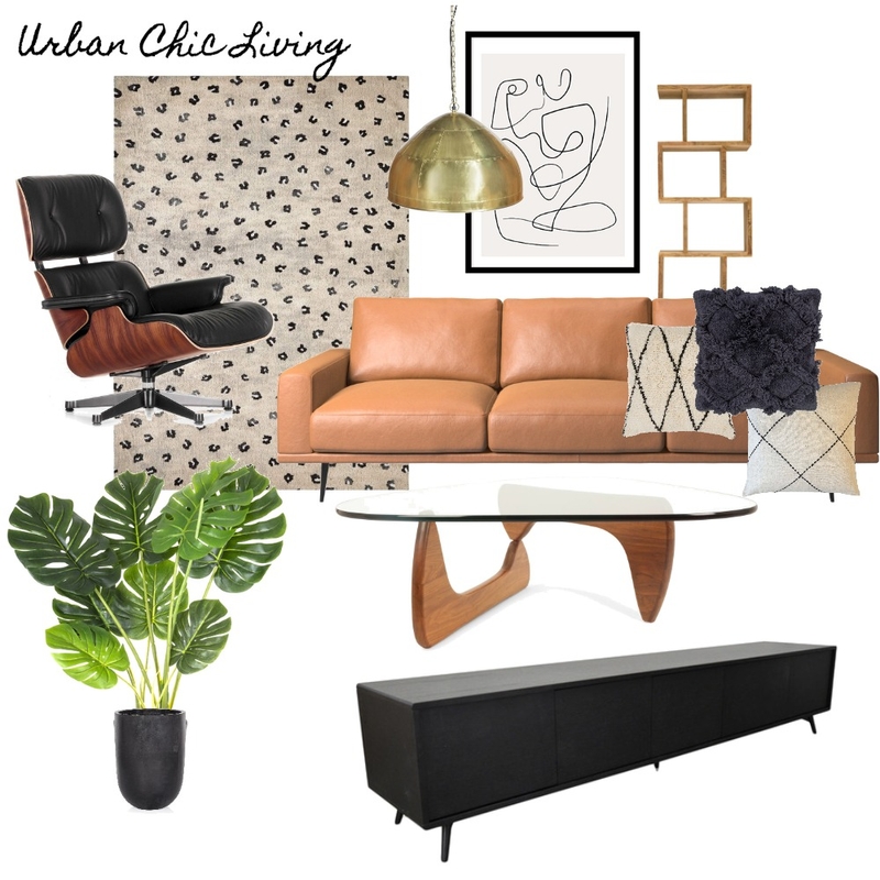 Urban Chic Living Room Mood Board by Anetika on Style Sourcebook