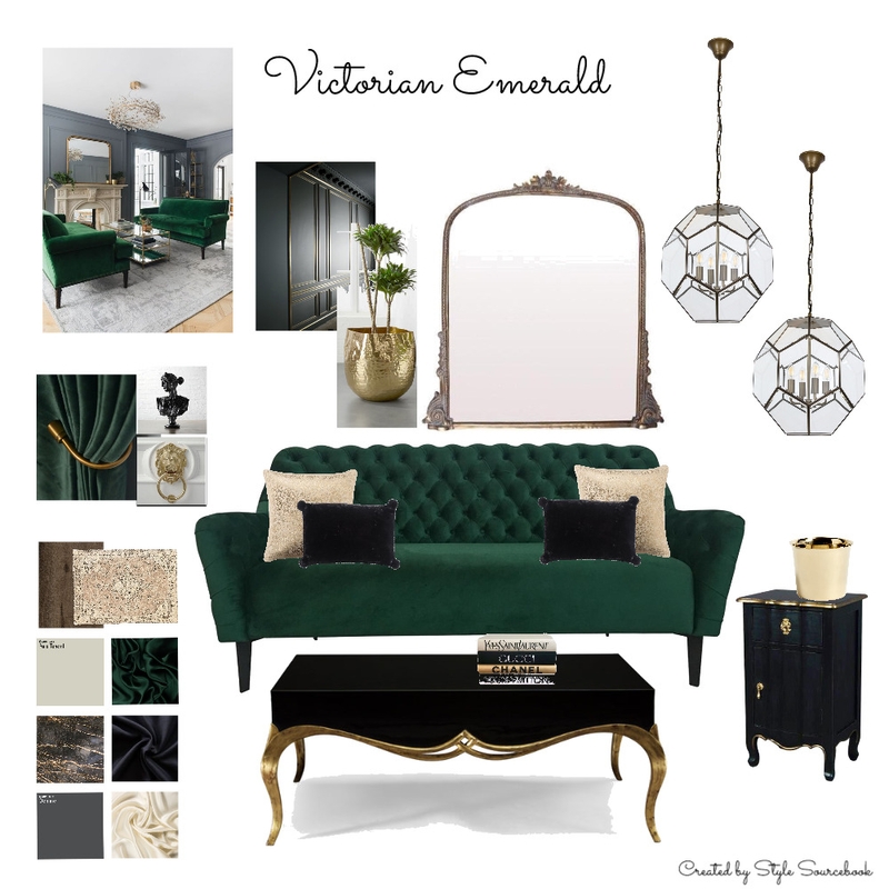Victorian Emerald Mood Board by Blasko Interiors on Style Sourcebook