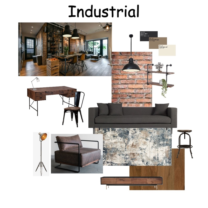 Industrial mood board Mood Board by Jordan Rae Brown on Style Sourcebook