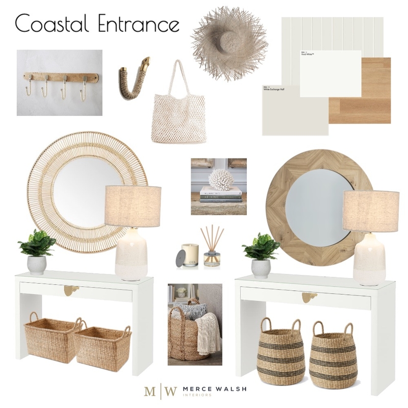 Coastal Entrance Mood Board by Merce Walsh Interiors on Style Sourcebook