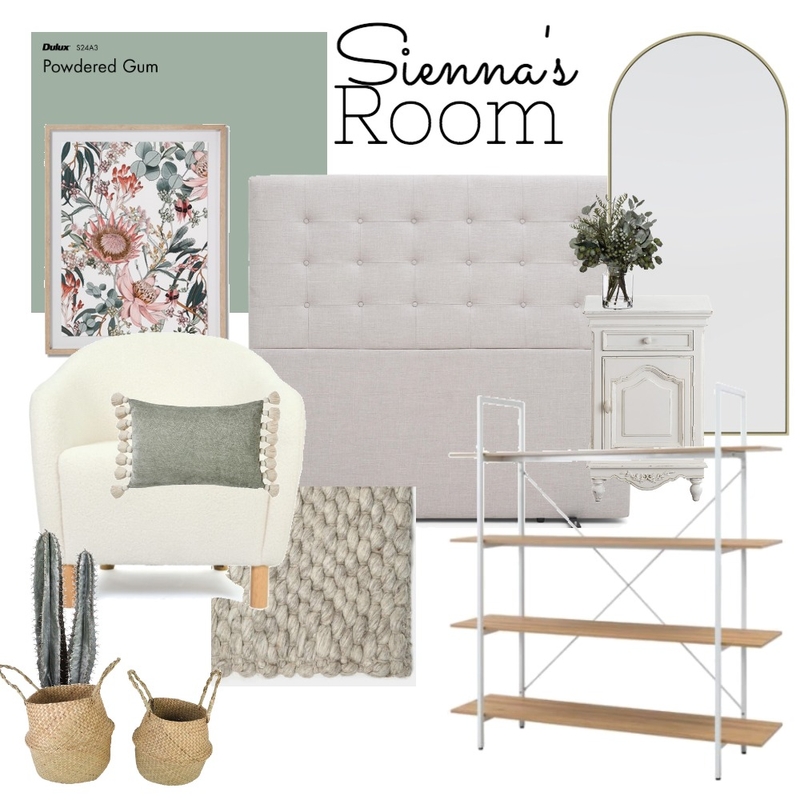 Sienna's Bedroom Concept 1 Mood Board by Dominelli Design on Style Sourcebook