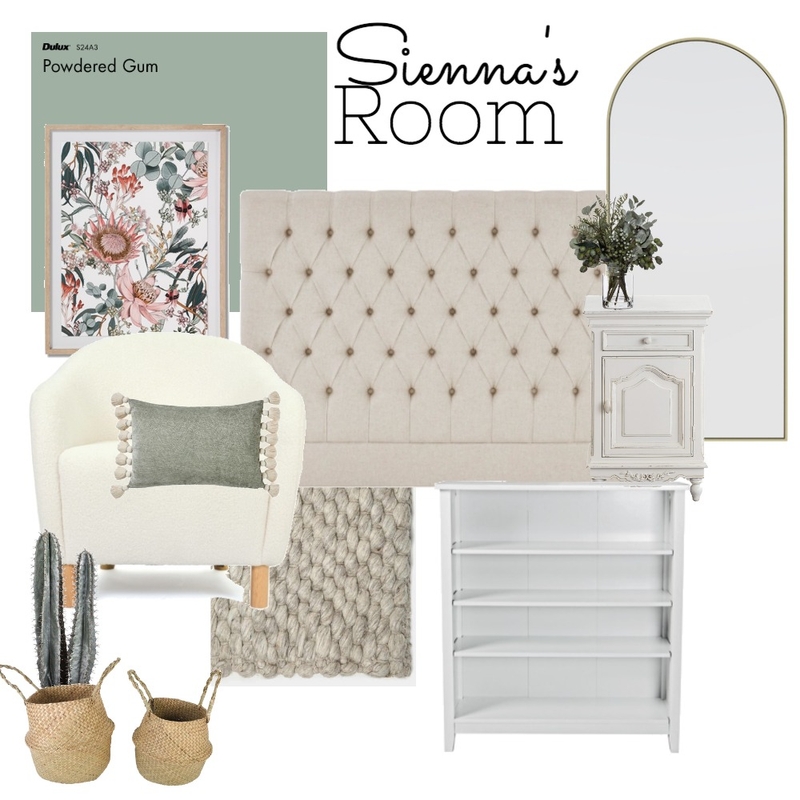 Sienna's Bedroom Concept 2 Mood Board by Dominelli Design on Style Sourcebook