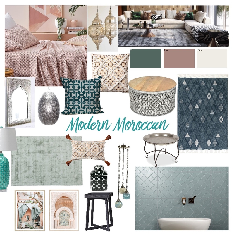 Modern Moroccan Mood Board by DiTaylor on Style Sourcebook