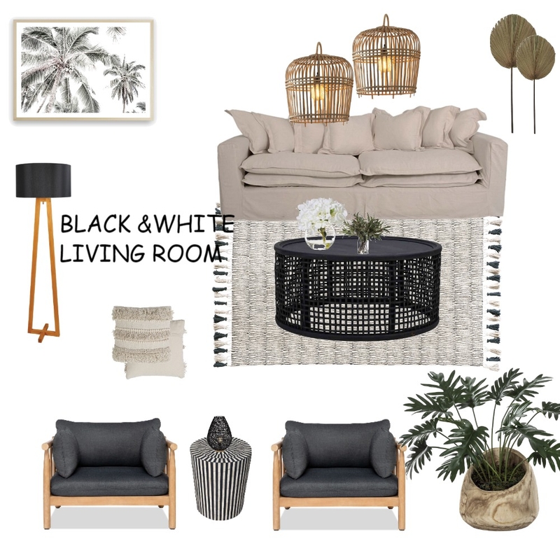 BLACK &WHITE Mood Board by smadarortas on Style Sourcebook