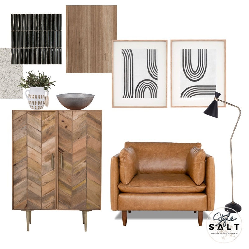 Cognac & Wood Mood Board by Style SALT on Style Sourcebook