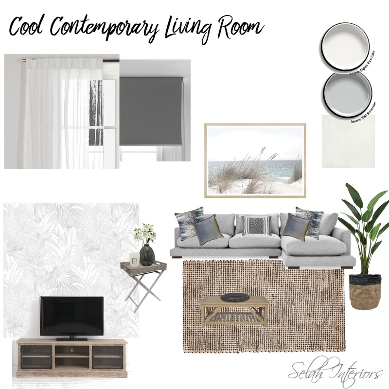 Contemporary living room Mood Board by Selah Interiors on Style Sourcebook