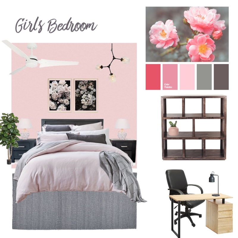 GIRLS BEDROOM Mood Board by DIYA on Style Sourcebook