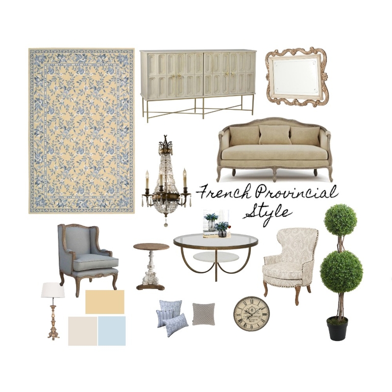 French Provincial Mood Board by hananeinteriordesign on Style Sourcebook