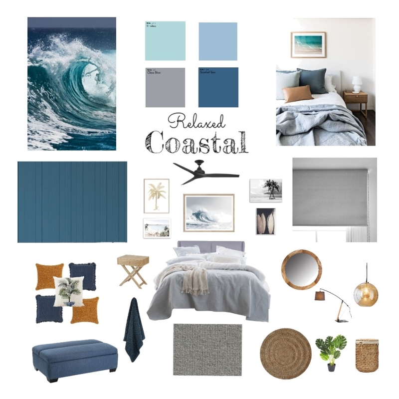 Relaxed Coastal Bedroom Mood Board by Brooklyn Interior Design on Style Sourcebook
