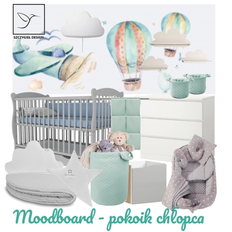 Moodboard pokoik chłopca Mood Board by SzczygielDesign on Style Sourcebook