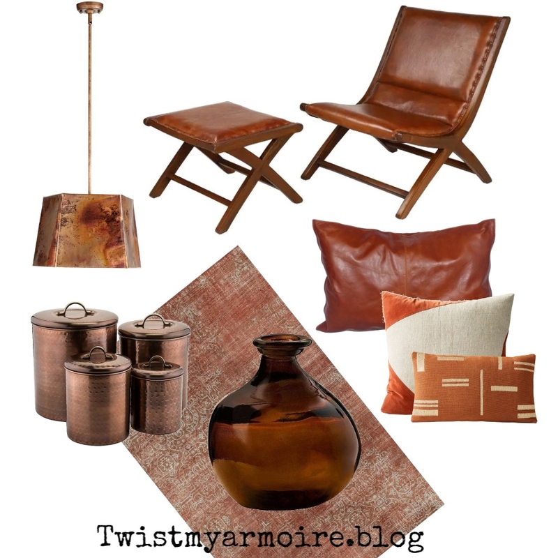 Cognac Mood Board by Twist My Armoire on Style Sourcebook