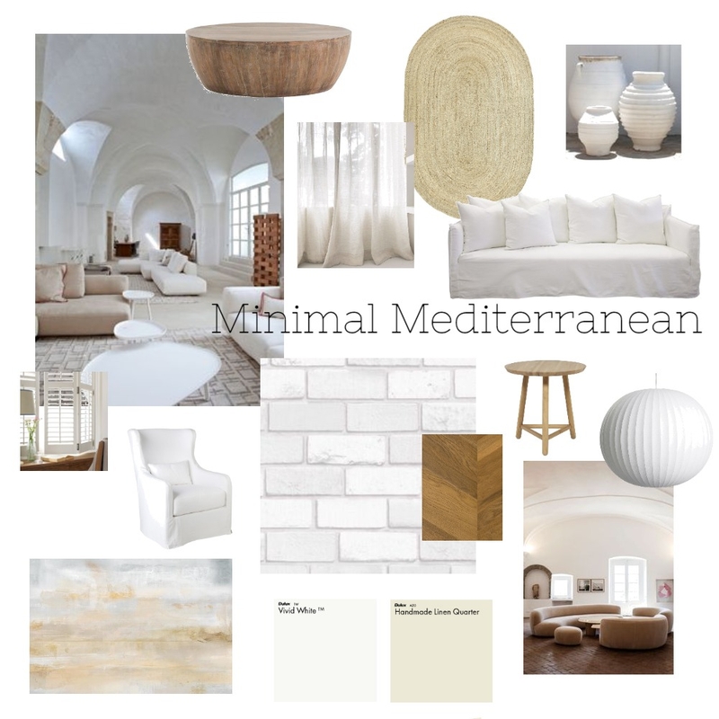 Minimal Mediterranean Decor Mood Board by Sam Bell on Style Sourcebook