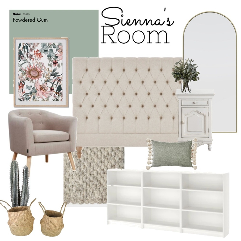 Sienna's Bedroom Concept 2 Mood Board by Dominelli Design on Style Sourcebook