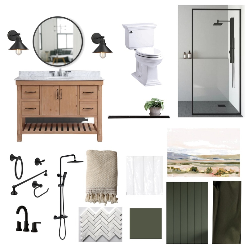 Bathroom Sample Board Mood Board by cborcharding on Style Sourcebook