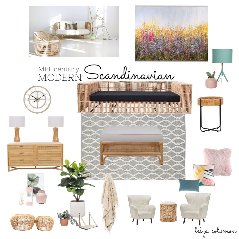 Mid Century Modern Scandinavian Mood Board by Tetsolomon on Style Sourcebook