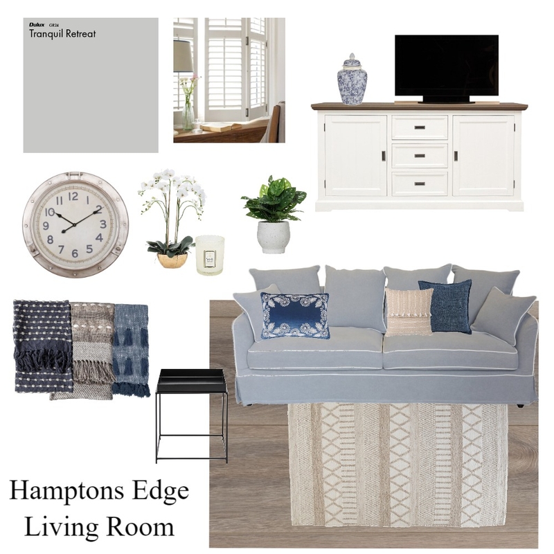 Hamptons Edge - Living Room Mood Board by Deb Davies on Style Sourcebook