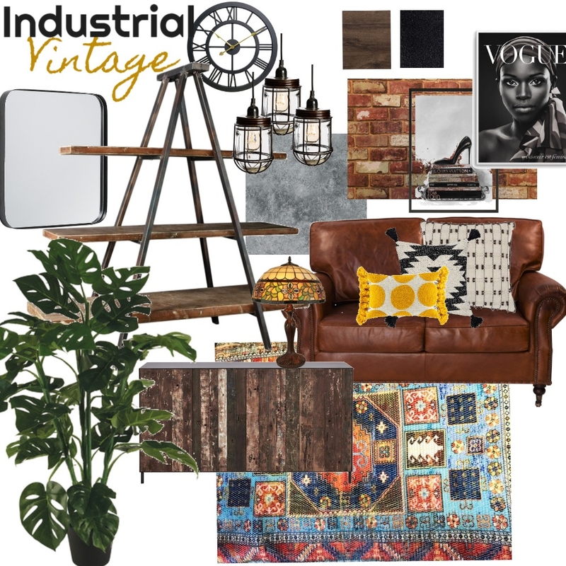 Industrial Vintage Mood Board by ailslia on Style Sourcebook