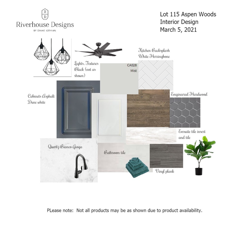 Lot 115 Interior Design Mood Board by Riverhouse Designs on Style Sourcebook